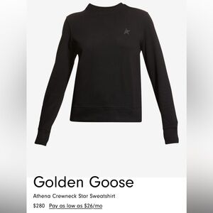 Golden Goose Athena Crewneck Star Sweatshirt
